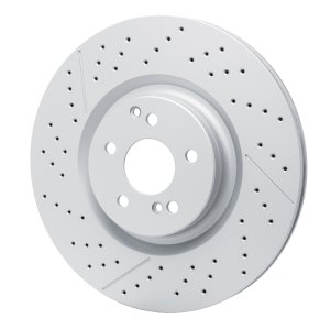 Mercedes-Benz AMG GT 53 Brake Rotor (1) - Rear - R1 Concepts - GEOSPEC, Drilled and Slotted - `18-`25